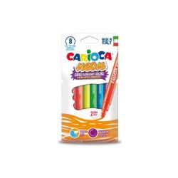 Carioca: Viltstift "Neon" 8 stuks in kartonnen etui , afwasbare inkt