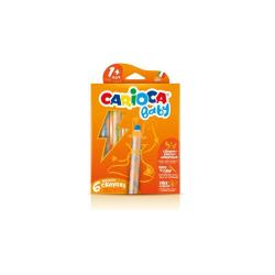 CARIOCA: 3 in 1 potlood "Baby" met slijper, doos met 6 stuks