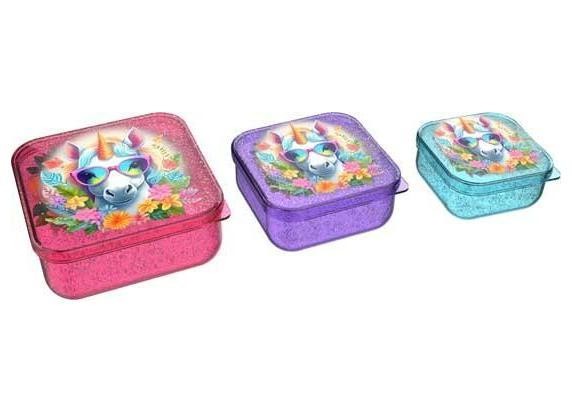 LUNCH BUDDIES: Opbergdoos "Unicorn Flower" 3 in 1