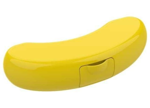 LUNCH BUDDIES: Bananendoos "Geel" 230x85x50mm