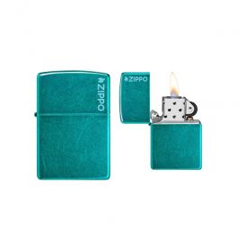 Zippo - Candy Teal w/ Zippo Logo