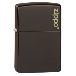 Zippo Regular - Brown Matte w/ Zippo Logo