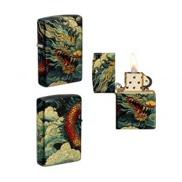 Zippo - Colourful Dragon Design