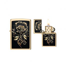 Zippo - Golden Rose Design