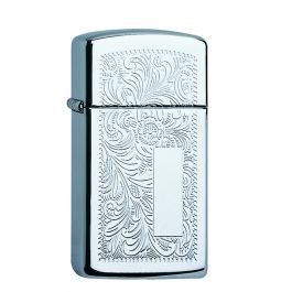 Zippo Slim - Venetian Chrome