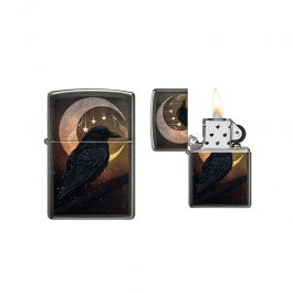 Zippo - Crow and Moon Design
