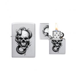 Zippo - Skull and Snake Design