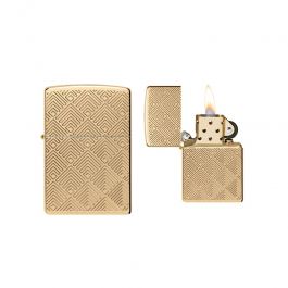 Zippo - Pattern Design High Polish Brass