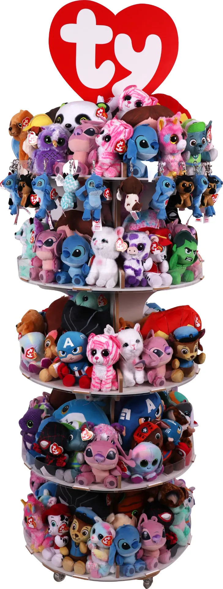 [TYDISPLAY165] TY Display Knuffels Mix 165 (144 small + 21 squish small)