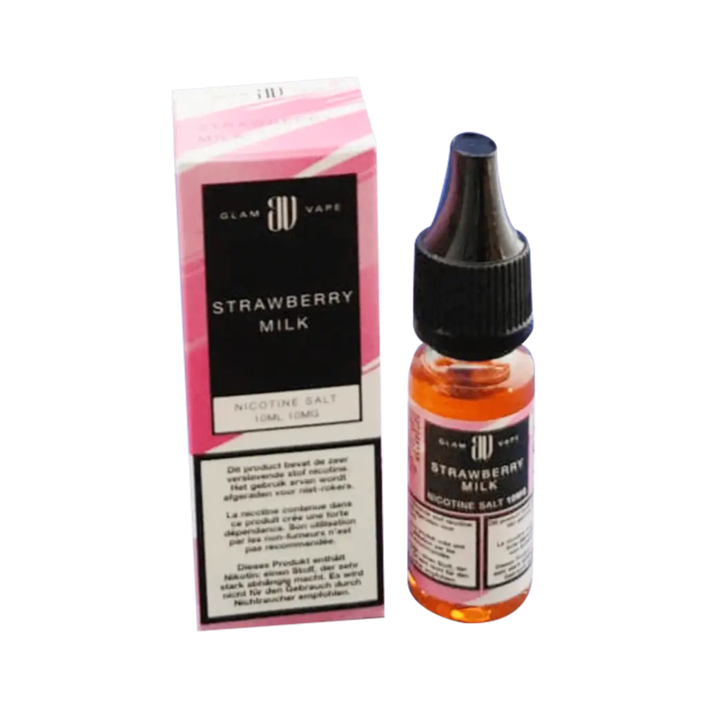 Glam Vape 10ml - Strawberry (milk) 20MG (5 st.)