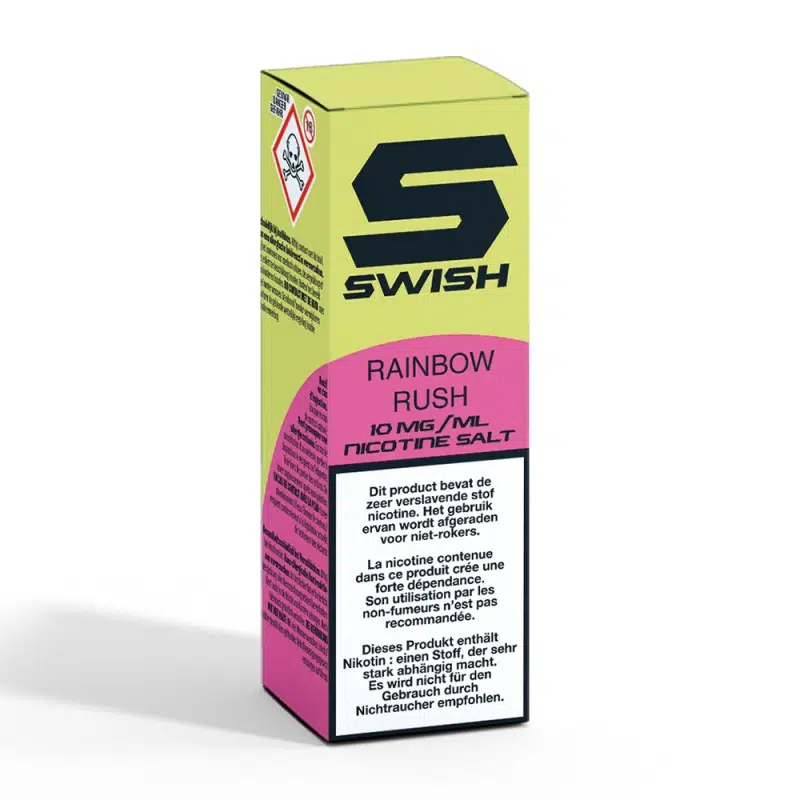 [HY145869-5ST] Swish Summer Salts - Rainbow Rush  ( rainbow mix) 10MG (5 st.)
